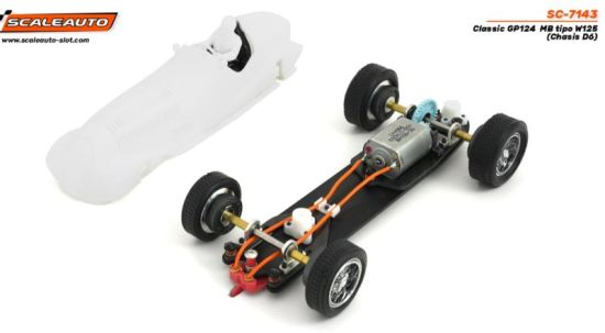 Preview: Scaleauto 1:24 AU tipo Typ D Kompressor Bausatz White Kit SC-7142